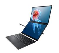 ASUS Zenbook Duo Laptop, pantalla táctil OLED dual 3K 120Hz de 14 pulgadas, certificado Intel Evo, CPU Intel Core Ultra 9 185H, gráficos Intel Arc, 32 GB RAM, 1 TB SSD, Windows 11, gris tinta,