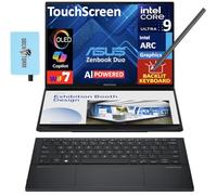 ASUS Zenbook Duo ux8406 Laptop 2 en 1 con pantalla táctil OLED 3K 120Hz (Intel Ultra 9-285H, 32GB LPDDR5X, 4TB PCIe SSD, Active Pen, Backlit KB, Win 11 Pro) con expansor de puerto USB DKZ