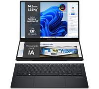 ASUS - Zenbook Duo OLED UX8406CA-PZ152W - Ordenador Portátil 14" WQXGA+ 120Hz (Intel Core Ultra 9 285H, 32GB RAM, 1TB SSD, Arc 1