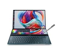 ASUS ZenBook Pro Duo UX581 Laptop, pantalla táctil 4K UHD NanoEdge de 15.6 pulgadas, Intel Core i7-10750H, 16GB RAM, 1TB PCIe SSD, GeForce RTX 2060, ScreenPad™ Plus, Windows 10 Pro, Celestial Blue,