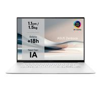 ASUS Zenbook S 16 OLED UM5606WA-RK370W Copilot+ PC - Ordenador Portátil 16" WQXGA+ 120Hz (AMD Ryzen AI 9 370, 32GB RAM, 2TB SSD, Radeon 890M, Windows 11 Home) Blanco Escandinavo - Teclado QWERTY español