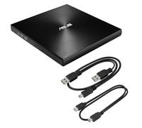 ASUS ZenDrive Black 13 mm External 8X DVD/Burner Drive +/-RW with M-Disc Support, Compatible with Both Mac & Windows and Nero BackItUp for Android Devices (USB 2.0 & Type-C Cables Included)