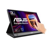 ASUS ZenScreen 15.6" 1080P Monitor táctil portátil (MB16AMT) - Full HD, IPS, 10 puntos táctiles, batería incorporada, funda inteligente plegable, entrega de energía USB-C, micro HDMI, para ordenador portátil, PC, teléfono, consola