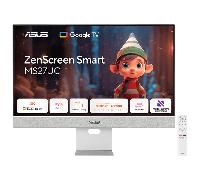 ASUS ZenScreen Smart MS27UC - Monitor IPS UHD (3840 x 2160) de 27 Pulgadas con 99% sRGB, Google TV, Altavoces Harman Kardon, USB Tipo-C (90 W PD), HDMI, DisplayPort, concentrador USB