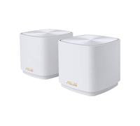 ASUS ZenWifi AX Mini (XD4), Pack de 2 Sistemas de Red mallada Wi-Fi 6 AX1800, (Cubre hasta 446 m2, instalación Sencilla, Funciones de Seguridad y Controles parentales), Color Blanco, 2 Unidades