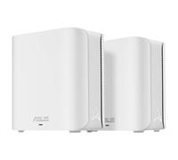 ASUS ZenWiFi BD4 2-Pack Mesh WiFi 7 de Doble Banda, 3600 Mbps, Cobertura de 470 m², Dos Puertos 2,5G, Controles de Seguridad y parentales incluidos, Smart Home Master SSIDs, Blanco