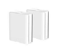 ASUS ZenWiFi BQ16 White 2-Pack - Sistema WiFi 7 cuatribanda BE25000 (802.11be) en malla, ancho de banda de 320 MHz y 4096-QAM, dos puertos 10G, WAN de reserva, seguridad de red y compatible con AiMesh
