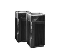 ASUS ZenWiFi Pro ET12 AXE11000 Tri-Band WiFi 6E Mesh System (Paquete de 2), Cobertura de hasta 6000 pies Cuadrados, Seguridad de Red sin suscripción, Controles parentales avanzados, protección