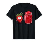Asustado Fresa Mermelada Fresas Camiseta