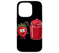 Asustado Fresa Mermelada Fresas Carcasa para iPhone 14 Pro