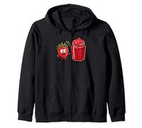 Asustado Fresa Mermelada Fresas Sudadera con Capucha
