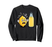 Asustado Limón Jugo Limonada Botella Sudadera