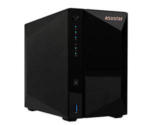 Asustor Drivestor 2 Pro AS3302T - 2 Bahías Servidor NAS, CPU Quad Core 1,4 GHz, 2 GB DDR4, Carcasa de Almacenamiento en Red (Sin Disco)