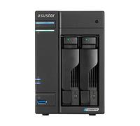 Asustor Lockerstor 2 | AS6602T | Almacenamiento Conectado en Red | 2.0GHz Quad-Core, Dos Puertos de 2.5GbE, Dos Ranuras M.2, Tres Puertos USB 3.2, 4GB RAM DDR4 (2 bahías NAS sin Disco)