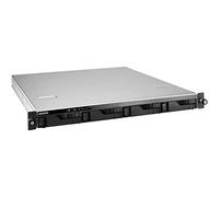 Asustor Lockerstor 4 AS6504RS 4 bahías NAS - 1U Rack Servido de Almacenamiento en Red, CPU Quad Core de 2,1 GHz, Memoria RAM DDR4 de 8 GB con Rail Multicolour