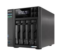 Asustor Lockerstor 4 Gen2+ AS6704T v2, Almacenamiento NAS de 4 Bahías, Quad-Core 2.0GHz CPU, 2 x 5GbE Ports, 4GB RAM DDR4, 4 x M.2 SSD Slots (Sin Discos)