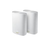 ASUSZenWiFiAXHybridXP4Routerdoblebanda24ghz5ghzWiFi680211ax, Blanco, 2 Unidades