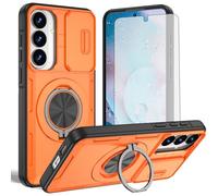 Asuwish Funda compatible con Samsung Galaxy S26 Plus S26+ 5G y protector de pantalla de vidrio templado, cámara deslizante, anillo magnético, soporte celular S 26 + 26+ S26Plus 26S SM-S947U, color