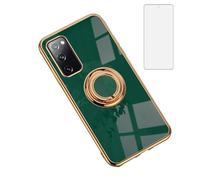 Asuwish Funda de teléfono para Samsung Galaxy S20 FE 5G de 6.5 pulgadas y soporte de anillo con protector de pantalla, accesorios de celda S 20 EF UW 2022 S20FE5G S20FE 20S S2O Fan Edition 4G G5