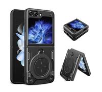 Asuwish Funda magnética para Samsung Galaxy Z Flip 6/Z Flip 7 FE 5G, con soporte de anillo, resistente, a prueba de golpes, accesorios para celulares móviles Z6 G Flip6 ZFlip Flip7 para mujeres y