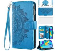 Asuwish Funda para Huawei P30 con cinta y lámina protectora de pantalla, compartimento para tarjetas, plegable, piel, flores, monedero, soporte hawaiano P 30 ELE-L29, cremallera para teléfono móvil,