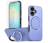 Asuwish Funda para Samsung Galaxy A06 5G, compatible con protector de pantalla de cristal MagSafe y anillo magnético con soporte A 06 4G AO6 64 GB SM-A065F A065F/DS Slim fundas para teléfono móvil