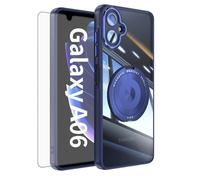 Asuwish Funda para Samsung Galaxy A06 5G, compatible con protector de pantalla MagSafe y anillo magnético con soporte A 06 4G AO6 64 GB SM-A065F A065F/DS Slim transparente funda azul