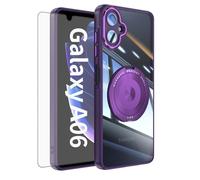 Asuwish Funda para Samsung Galaxy A06 5G, compatible con protector de pantalla MagSafe y anillo magnético con soporte A 06 4G AO6 64 GB SM-A065F A065F/DS Slim transparente funda para teléfono móvil
