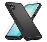 Asuwish Funda para Samsung Galaxy A06 5G con protector de pantalla de cristal protector de pantalla resistente a los golpes A 06 4G AO6 64GB SM-A065F A065F/DS protector de pantalla de cristal