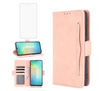 Asuwish Funda para Samsung Galaxy A06 5G Funda con Cristal Protector de Pantalla Tarjetero Plegable Cuero Monedero Soporte A 06 4G AO6 64GB SM-A065F A065F/DS Fundas Funda Protectora Funda Teléfono