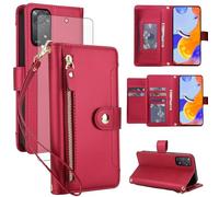 Asuwish Funda para Samsung Galaxy A06 5G funda con protector de pantalla RFID tarjetero plegable piel flores monedero soporte A 06 4G AO6 64GB SM-A065F A065F/DS funda protectora para teléfono móvil