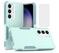 Asuwish Funda para Samsung Galaxy S25 5G con protector de pantalla de vidrio templado y accesorios de celda delgada, funda híbrida de silicona de goma suave para móvil S 25 25S SM-S931U G5 mujeres