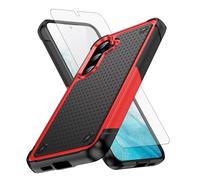 Asuwish Funda para Samsung Galaxy S25 5G con protector de pantalla de vidrio templado y accesorios de goma delgados, doble capa, resistente, híbrido, S 25, 25S, SM-S931U GS25, para mujeres y hombres