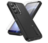 Asuwish Funda para Samsung Galaxy S25 FE 5G con protector de pantalla, soporte oculto híbrido, resistente, a prueba de golpes, resistente, protector S 25 EF S25FE 25S SM-S731B para mujeres y hombres