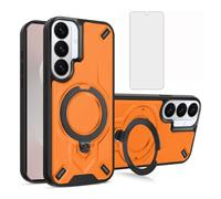 Asuwish Funda para Samsung Galaxy S26 Plus S26+ 5G con protector de pantalla de vidrio templado y soporte de anillo magnético, accesorios S 26 + 26+ S26Plus 26S X26 SM-S947U para mujeres y hombres