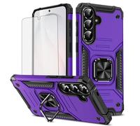 Asuwish Funda para Samsung Galaxy S26 Plus S26+ 5G con protector de pantalla de vidrio templado y soporte de anillo, accesorios de protección híbridos delgados S 26 + 26+ S26Plus 26S SM-S947U, color
