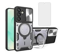 Asuwish Funda para Samsung Galaxy S26 Plus S26+ 5G, funda magnética con protector de pantalla y soporte de anillo, teléfono móvil a prueba de golpes, celda S 26 + 26+ S26Plus 26S SM-S947U, color
