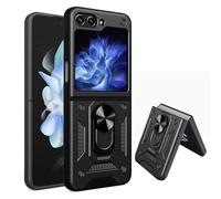Asuwish Funda para Samsung Galaxy Z Flip 6/Z Flip 7 FE 5G con soporte de anillo duro a prueba de golpes, híbrido, móvil, delgado, accesorios de celda protectora, Z6 G Flip6 ZFlip Flip7, mujeres y
