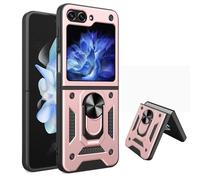Asuwish Funda para Samsung Galaxy Z Flip 6/Z Flip 7 FE 5G con soporte de anillo duro a prueba de golpes, híbrido, móvil, delgado, accesorios de celda protectora, Z6 G Flip6 ZFlip Flip7, mujeres y