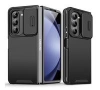 Asuwish Funda para Samsung Galaxy Z Fold 5 5G 2023 y funda para cámara deslizante, accesorios de celda delgada de silicona suave TPU híbrido protector móvil ZFold5 Z5 G Fold5 ZFold 5Z G5 Five mujeres