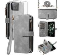 Asuwish Funda para Xiaomi 13T/13T Pro 5G, funda con banda de lámina protectora de pantalla, tarjetero, plegable, piel, monedero, soporte, Redmi K60 Ultra/Mi 13 T T13 13TPro, funda para teléfono móvil