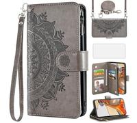 Asuwish Funda para Xiaomi Mi 11T/Mi11T Pro 5G Funda con banda y lámina protectora de pantalla Tarjetero Plegable Cuero Flores Monedero Soporte M11T T11 21081111RG 2107113SG Teléfono Móvil Fundas Phone