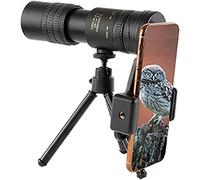 ASVIL 10-300X40 HD Telescopio óptico portátil pequeño para adultos impermeable con trípode adaptador de smartphone para caza senderismo