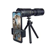 ASVIL 10-300x40mm Super Teleobjetivo Zoom Telescopio Monocular con Trípode y Clip Accesorios para Teléfonos Móviles