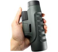 ASVIL 10x42 alta potencia vida impermeable BAK4 prisma FMC lente monocular compacto con adaptador de smartphone monocular para adultos avistamiento de aves, caza al aire libre, viajes