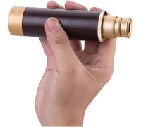 ASVIL 25 × 30 Retro pequeño telescopio portátil retro retráctil pirata pequeño telescopio portátil Spyglass, capaz impermeable pequeño telescopio portátil telescopio