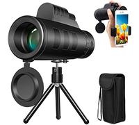 ASVIL 40 x 60, monocular portátil pequeño de alto rendimiento con soporte para smartphone y trípode, zoom impermeable, pequeño monocular portátil, BAK4 Dual Fo