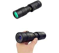 ASVIL 4K 10 300 x 40 mm Super Teleobjetivo Zoom portátil, con soporte para smartphone y trípode, zoom pequeño monocular portátil impermeable para observación de aves
