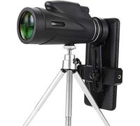 ASVIL 50 x 60 HD de alta potencia BAK4 prisma FMC lente monocular compacto vida impermeable monocular con adaptador de smartphone y trípode para observación de aves adultos, Hunti al aire libre