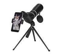 ASVIL Alcance de detección HD de 20-60 x 60, alcance de zoom con trípode y adaptador de teléfono, lente FMC, prisma BAK4, adecuado para tiro, caza, senderismo, camping, observación astronómica, etc